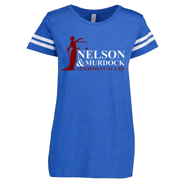 Nelson And Murdock Attorneys At Law Enza Ladies Jersey Football T-Shirt