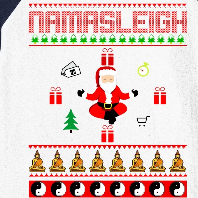 Namasleigh Ugly Christmas Baseball Sleeve Shirt