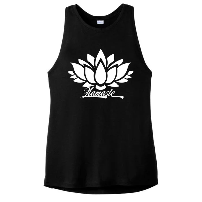 Namaste Lotus Ladies Tri-Blend Wicking Tank