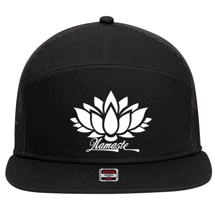 Namaste Lotus 7 Panel Mesh Trucker Snapback Hat