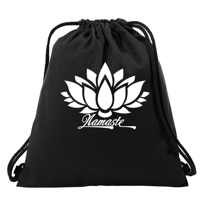 Namaste Lotus Drawstring Bag