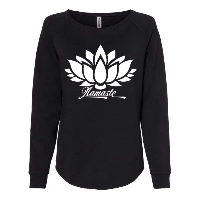 Namaste Lotus Womens California Wash Sweatshirt