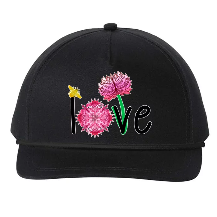 Namaste Love Bee Snapback Five-Panel Rope Hat