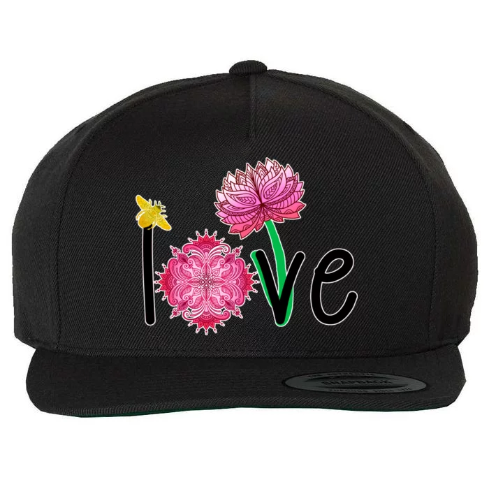 Namaste Love Bee Wool Snapback Cap