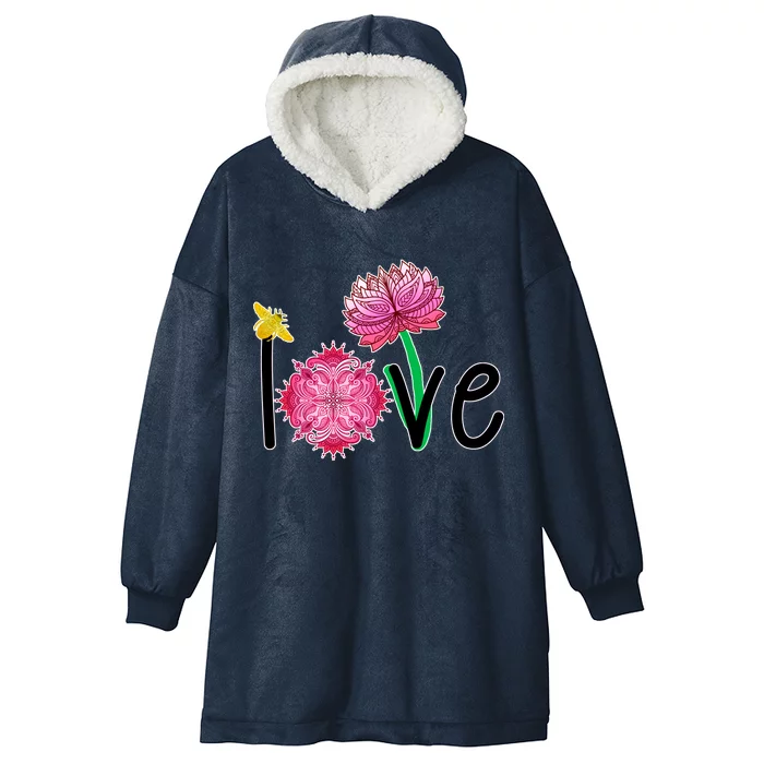 Namaste Love Bee Hooded Wearable Blanket