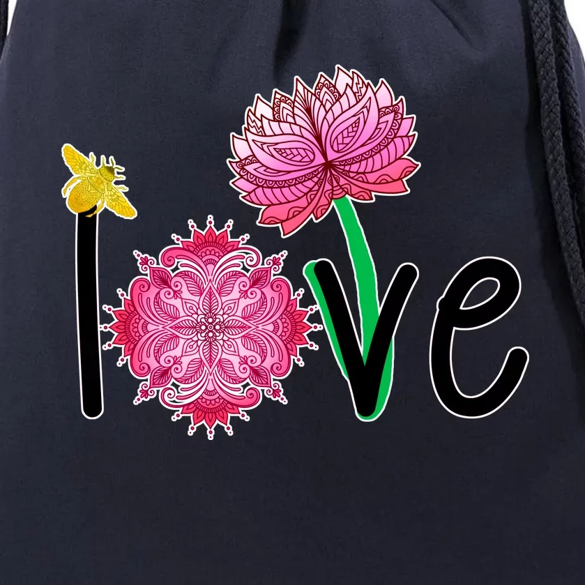 Namaste Love Bee Drawstring Bag