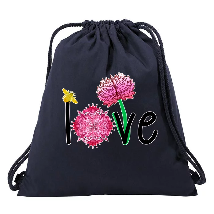 Namaste Love Bee Drawstring Bag