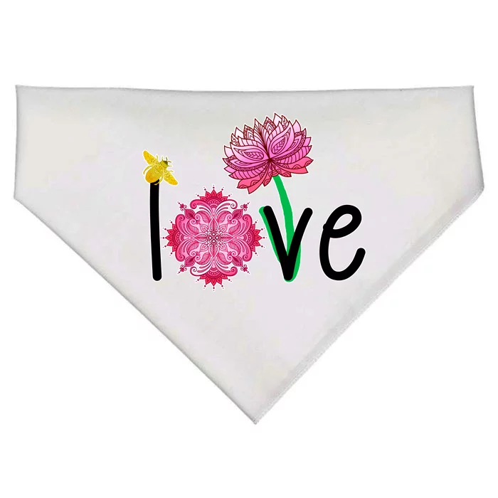 Namaste Love Bee USA-Made Doggie Bandana