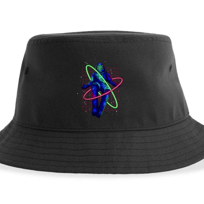 Neon Astronaut Sustainable Bucket Hat