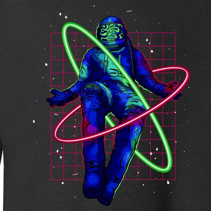 Neon Astronaut Toddler Sweatshirt