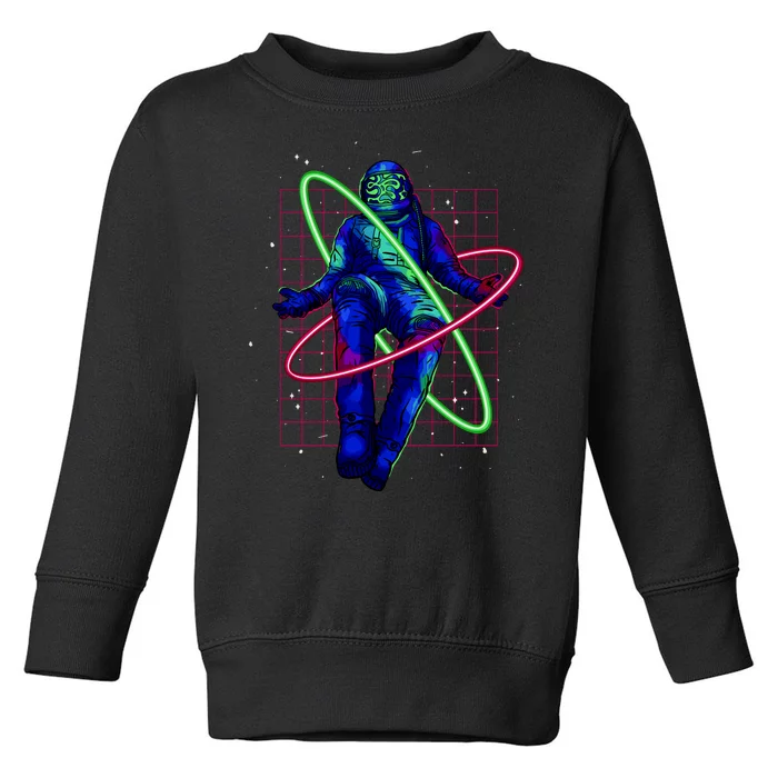 Neon Astronaut Toddler Sweatshirt