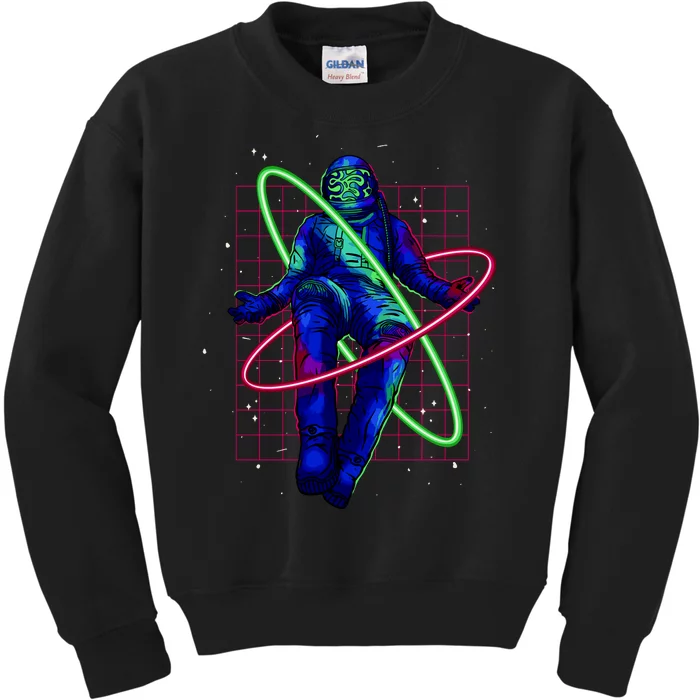 Neon Astronaut Kids Sweatshirt