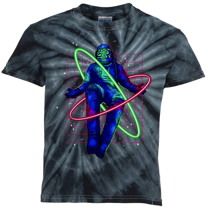 Neon Astronaut Kids Tie-Dye T-Shirt