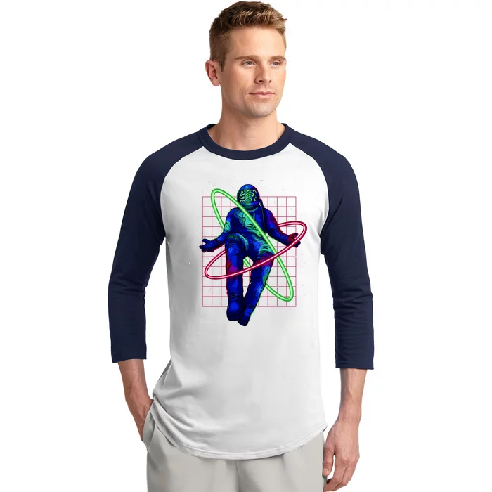 Neon Astronaut Baseball Sleeve Shirt