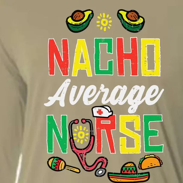 Nacho Average Nurse Cinco De Mayo Nurse Women Cooling Performance Long Sleeve Crew