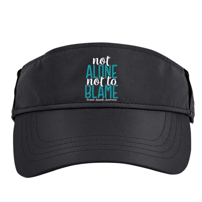 Not Alone Not To Blame Sexual Assault Awareness Adult Drive Performance Visor