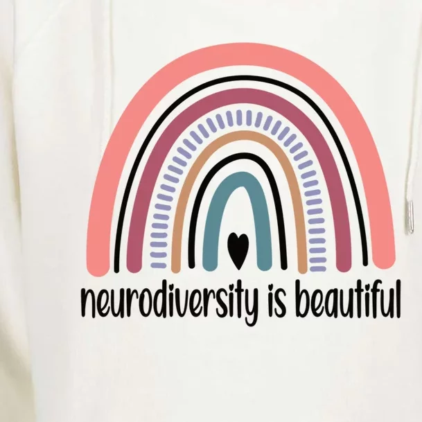 Neurodiversity Autism Neurodivergent Gift Womens Funnel Neck Pullover Hood