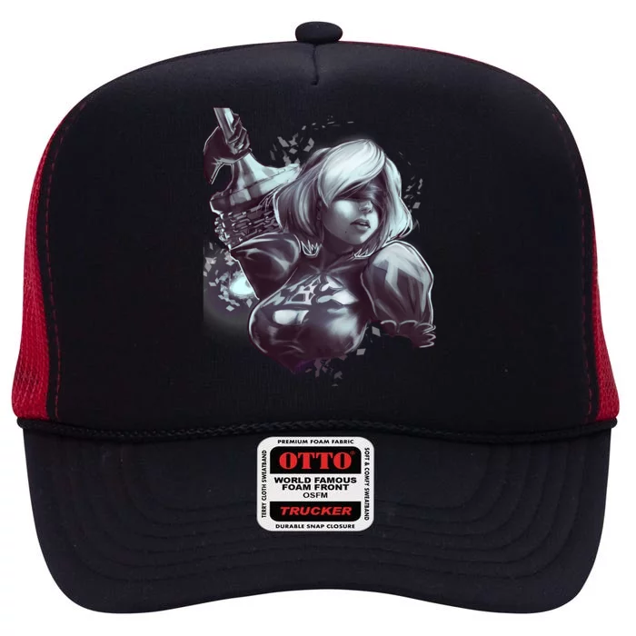 Nier Automata High Crown Mesh Trucker Hat