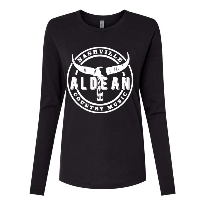 Nashville Aldean Womens Cotton Relaxed Long Sleeve T-Shirt