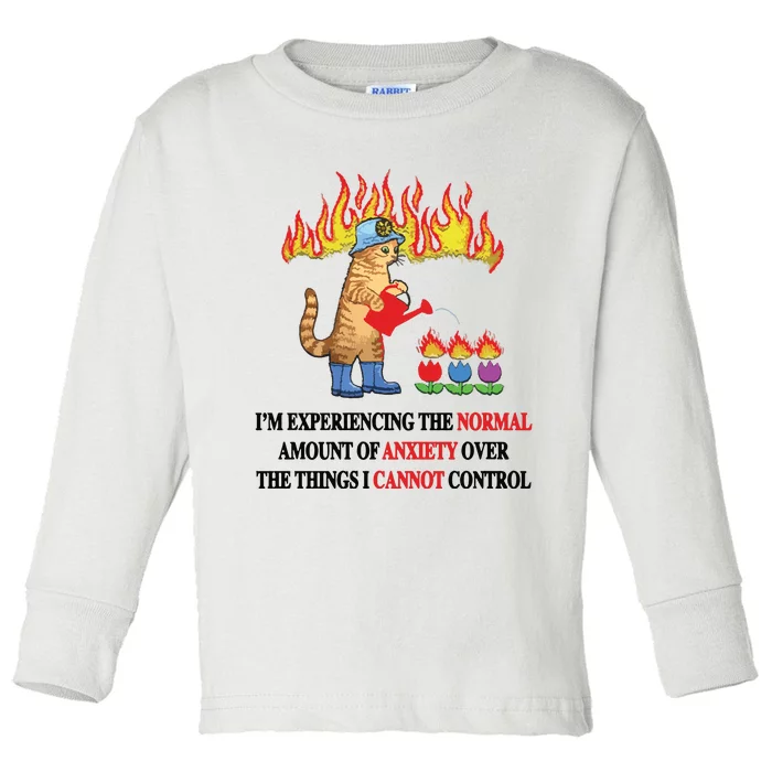 Normal Anxiety Toddler Long Sleeve Shirt