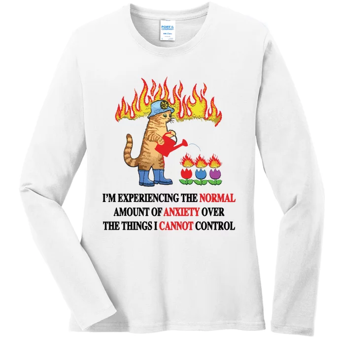 Normal Anxiety Ladies Long Sleeve Shirt