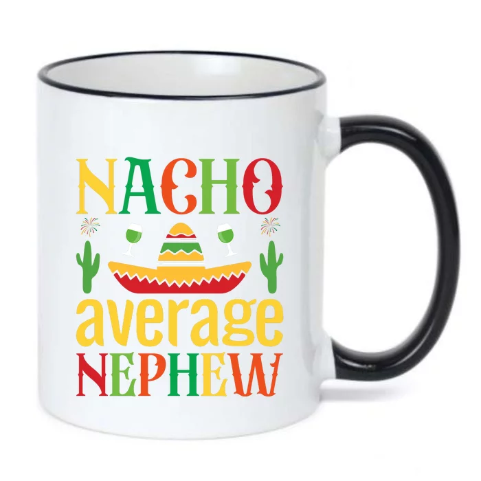 Nacho Average Nephew Black Color Changing Mug