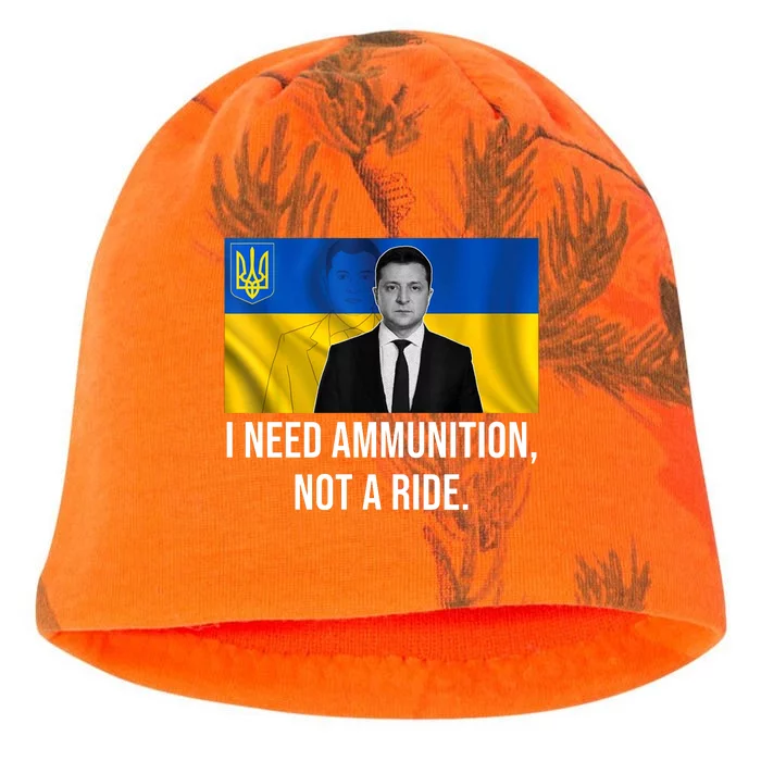 Need Ammunition Not A Ride Ukraine President Kati - Camo Knit Beanie