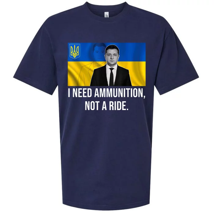 Need Ammunition Not A Ride Ukraine President Sueded Cloud Jersey T-Shirt