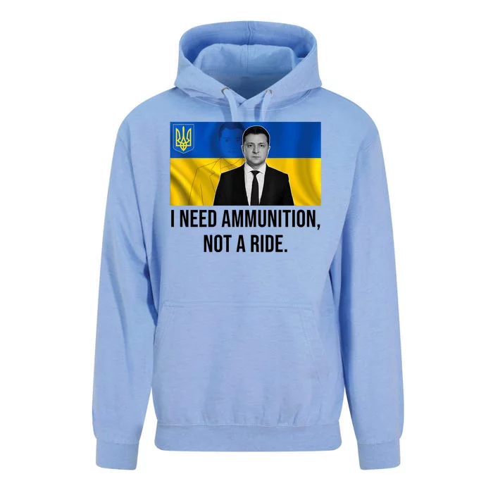 Need Ammunition Not A Ride Ukraine President Unisex Surf Hoodie