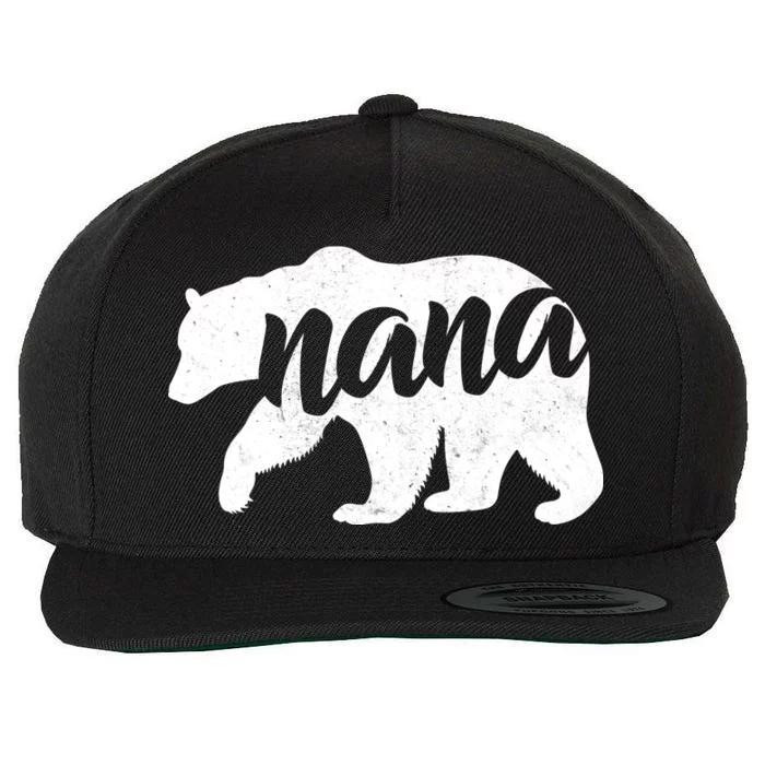 Nana Bear Wool Snapback Cap