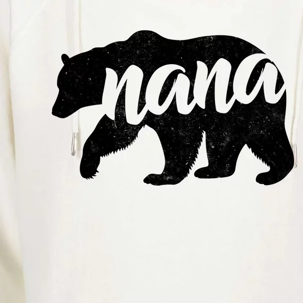 Nana Bear Womens Funnel Neck Pullover Hood