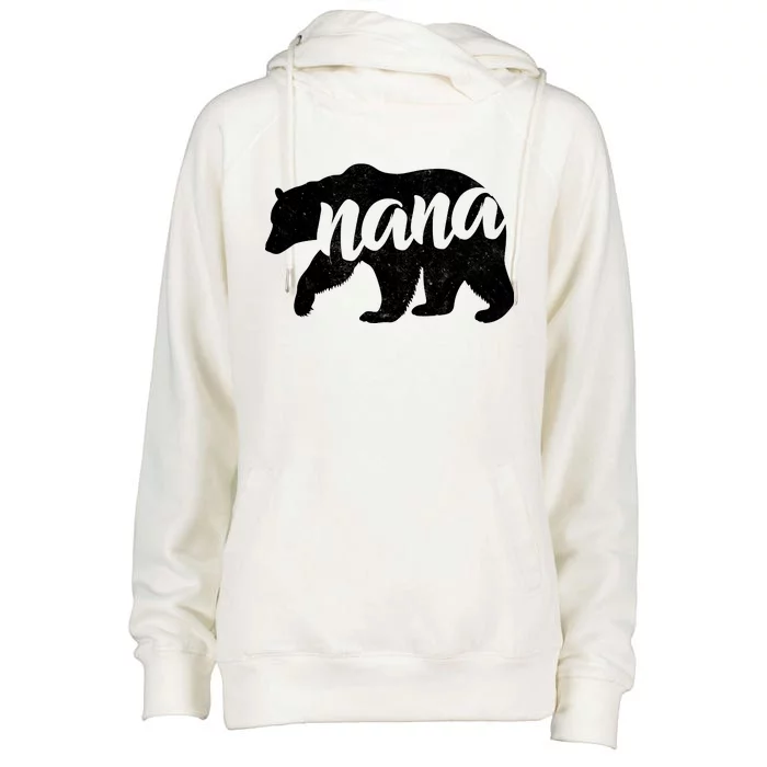 Nana Bear Womens Funnel Neck Pullover Hood