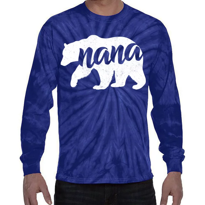 Nana Bear Tie-Dye Long Sleeve Shirt