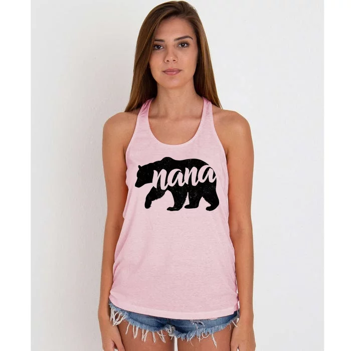 Nana Bear Women's Knotted Racerback Tank