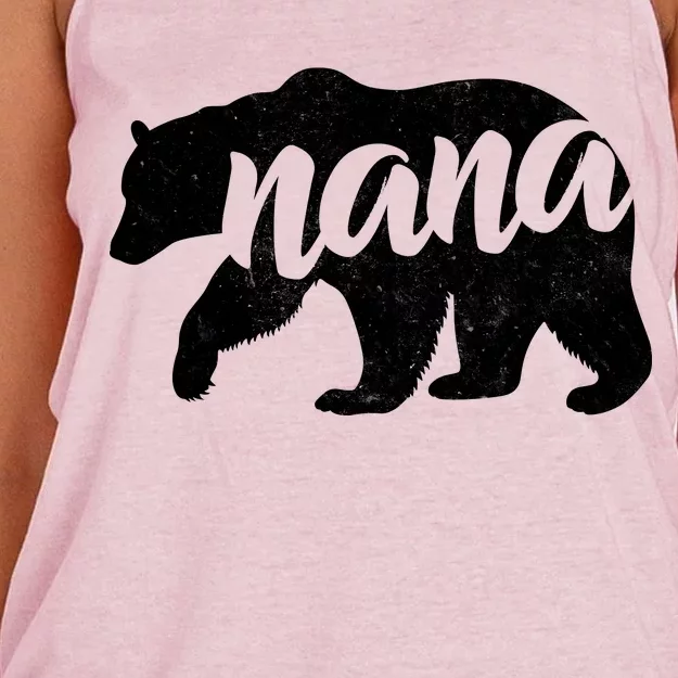 Nana Bear Women's Knotted Racerback Tank