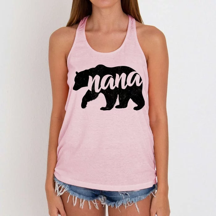 Nana Bear Women's Knotted Racerback Tank