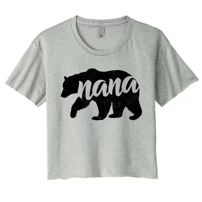 Nana Bear Women's Crop Top Tee