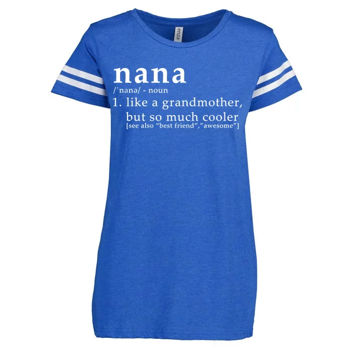 Nana Definition Like A Grandmother Enza Ladies Jersey Football T-Shirt