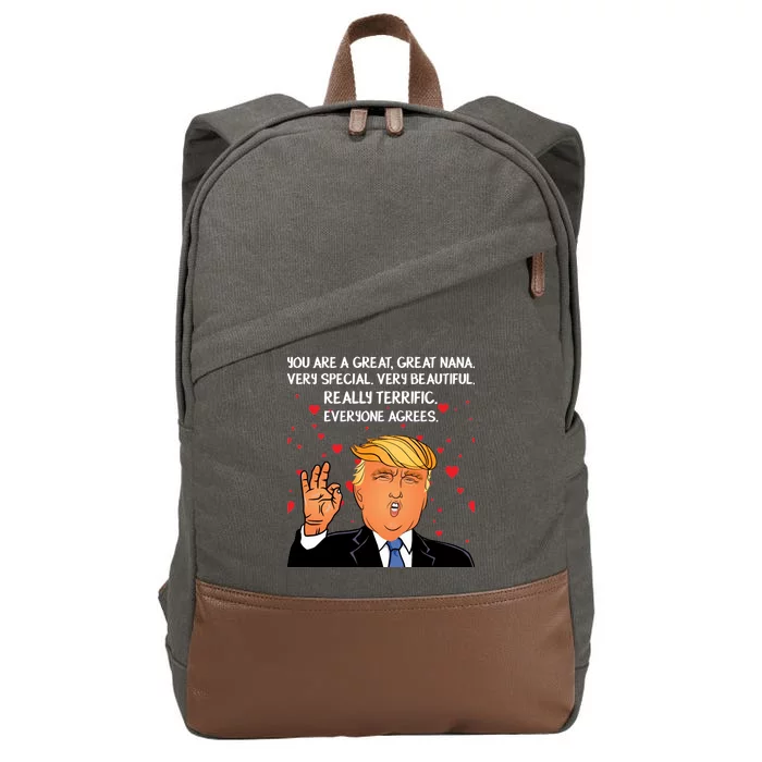 Nana Donald Trump Cotton Canvas Backpack