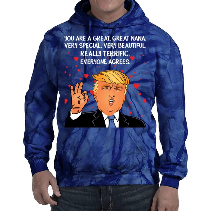 Nana Donald Trump Tie Dye Hoodie