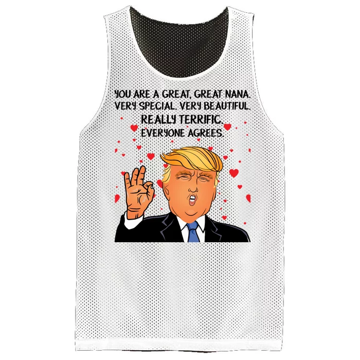 Nana Donald Trump Mesh Reversible Basketball Jersey Tank