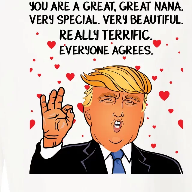 Nana Donald Trump Cropped Pullover Crew