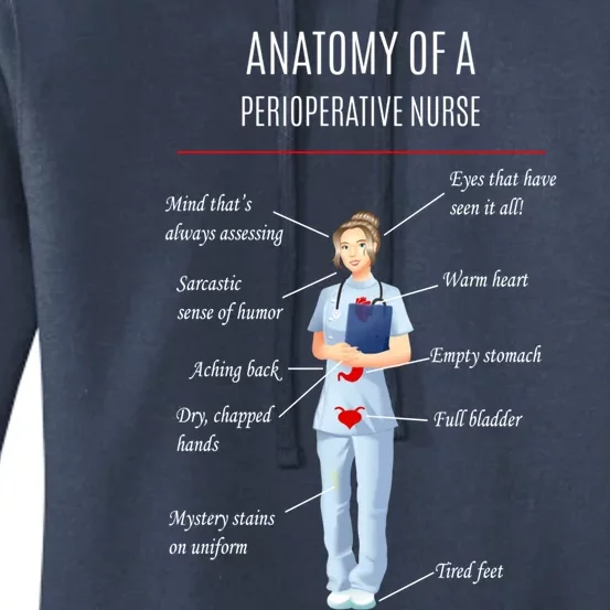 Nurse Anatomy Of A Perioperative Nurse Great Gift Women's Pullover Hoodie