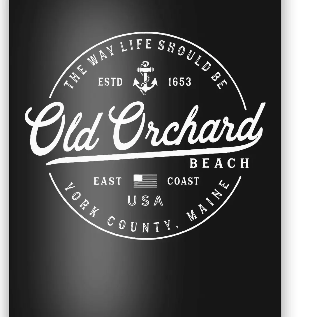 Nautical Anchor Old Orchard Beach Maine Travel Vacation Poster