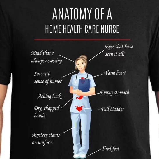 Nurse Anatomy Of A Home Health Care Nurse Funny Gift Pajama Set