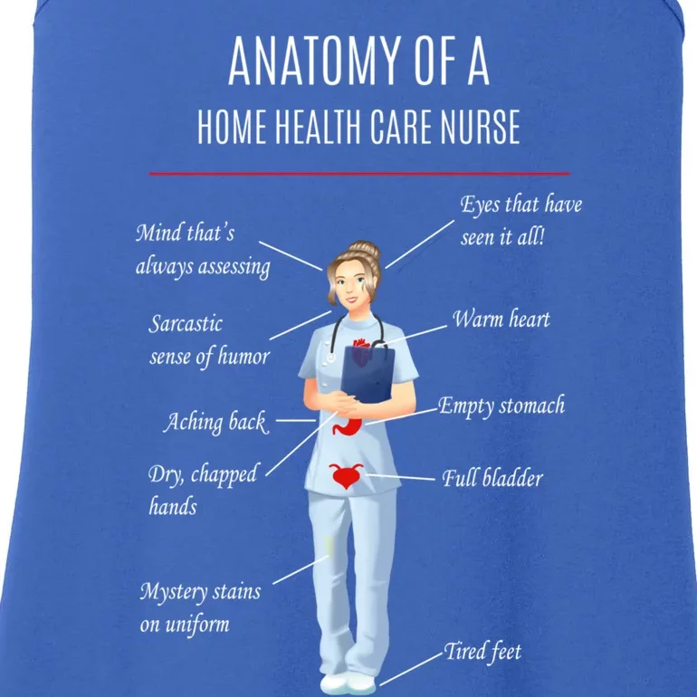 Nurse Anatomy Of A Home Health Care Nurse Funny Gift Ladies Essential Tank