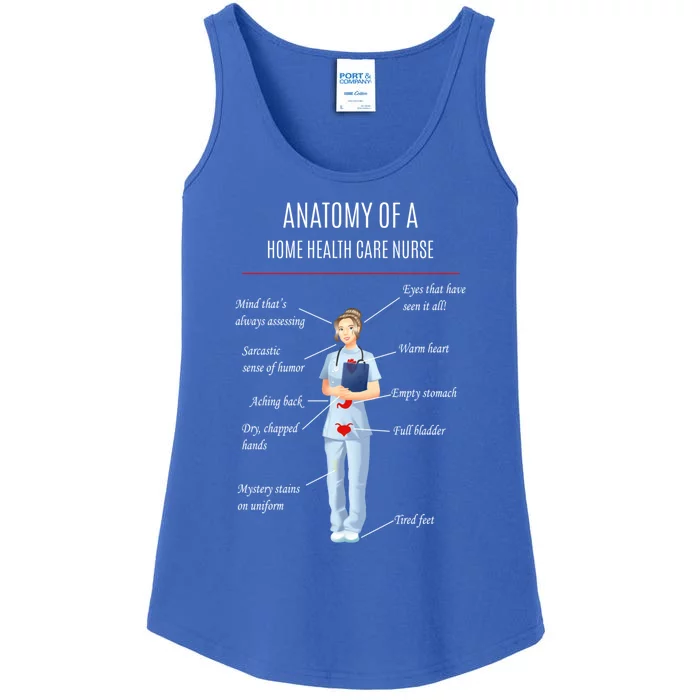 Nurse Anatomy Of A Home Health Care Nurse Funny Gift Ladies Essential Tank