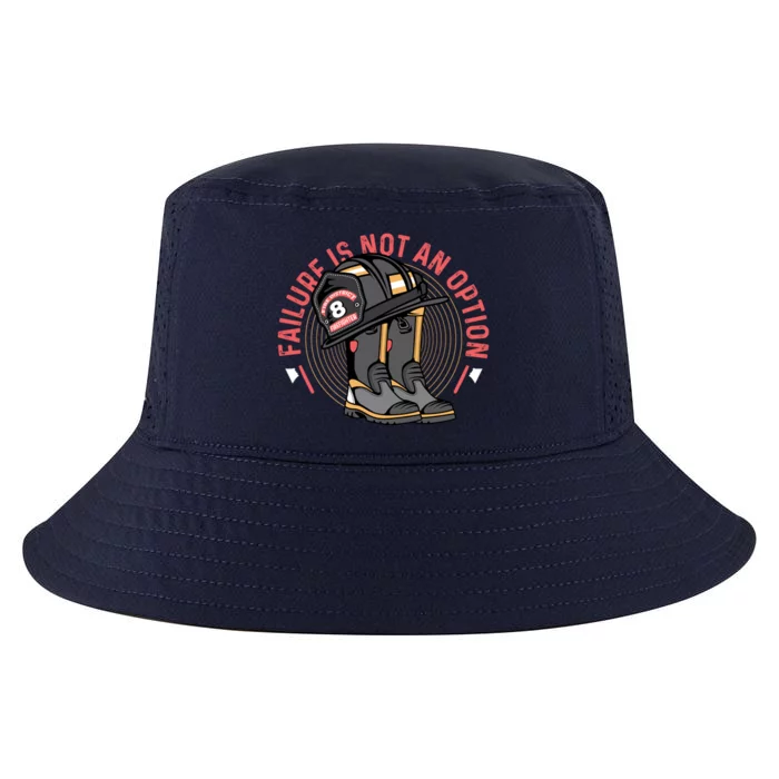 Not An Option Volunteer Firefighter Gift Cool Comfort Performance Bucket Hat