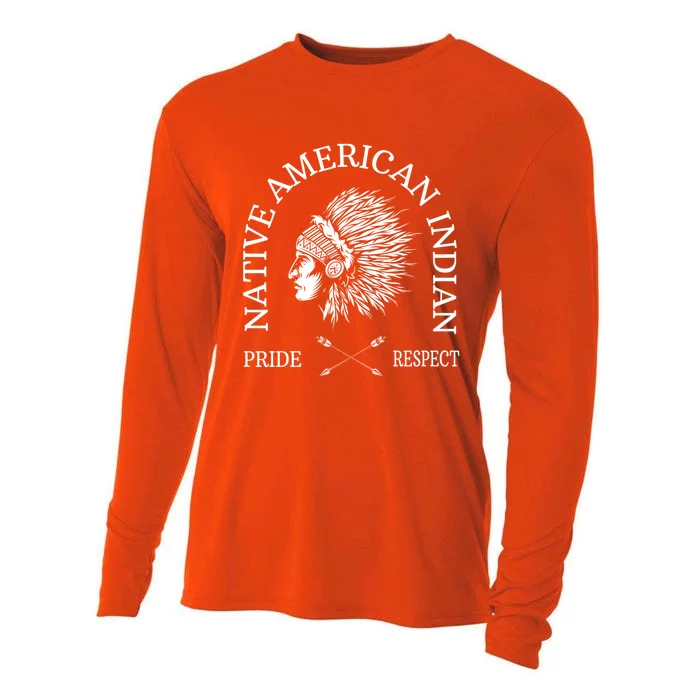 Native American Pride Respect Arrows Meaningful Gift Cooling Performance Long Sleeve Crew