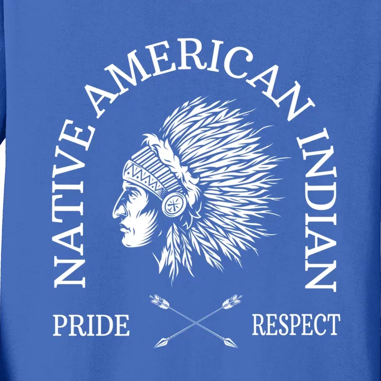 Native American Pride Respect Arrows Meaningful Gift Kids Long Sleeve Shirt